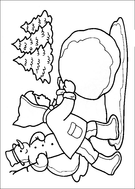 Bałwany kolorowanki